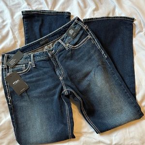 Silver Jeans, Suki curvy- mid rise fit. New w/tags. W33/L33
